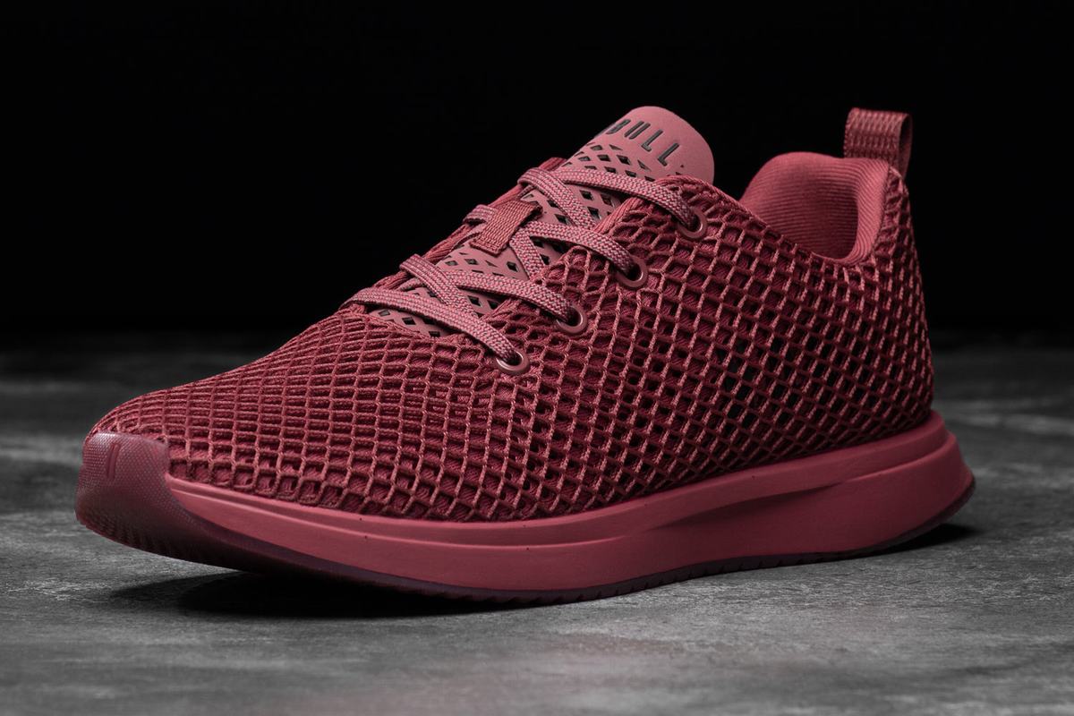 Nobull Mesh Runner Men\'s Running Shoes Burgundy | Australia (SY6072)
